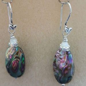 Sterling silver and abalone
